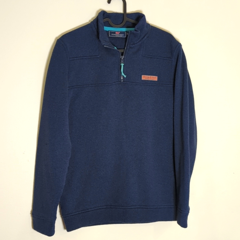 ♻️Vineyard Vines Men's Sweater Classic Shep Shirt Quarter Zip Size XS